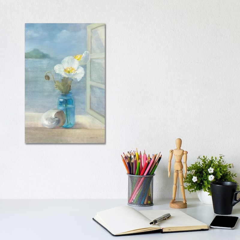 iCanvas "Coastal Floral II" by Danhui Nai Canvas Print - 12x8x0.75