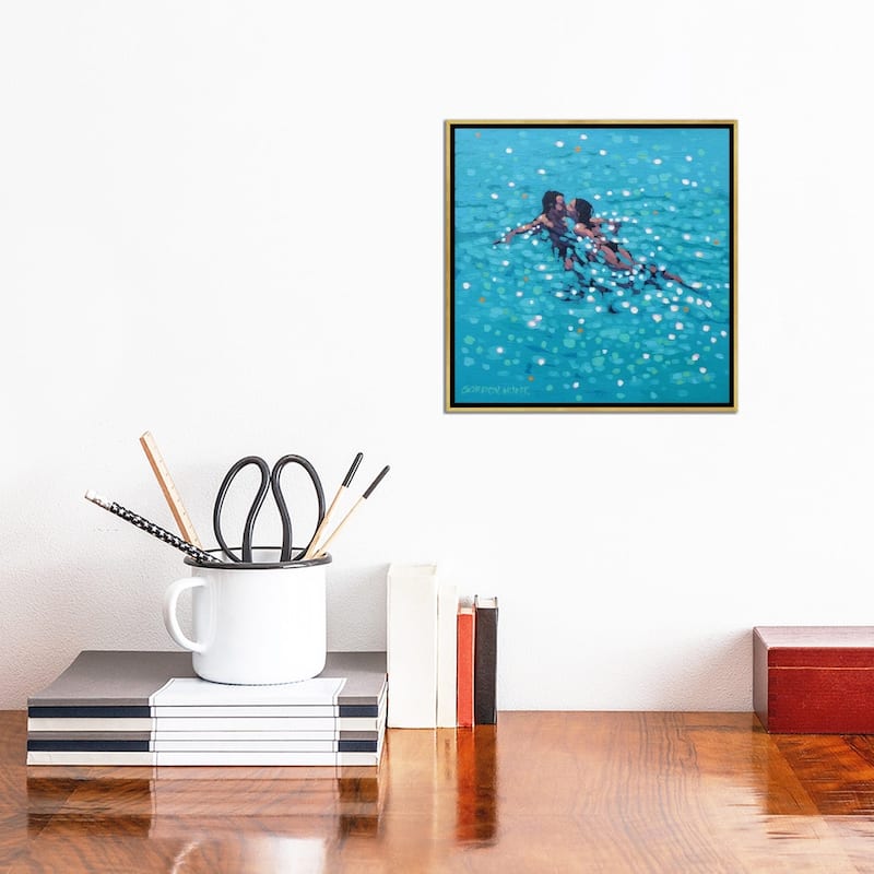 iCanvas "Turquoise Kiss" by Gordon Hunt Framed