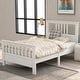 preview thumbnail 17 of 24, Twin Size Wood Platform Bed White - Twin