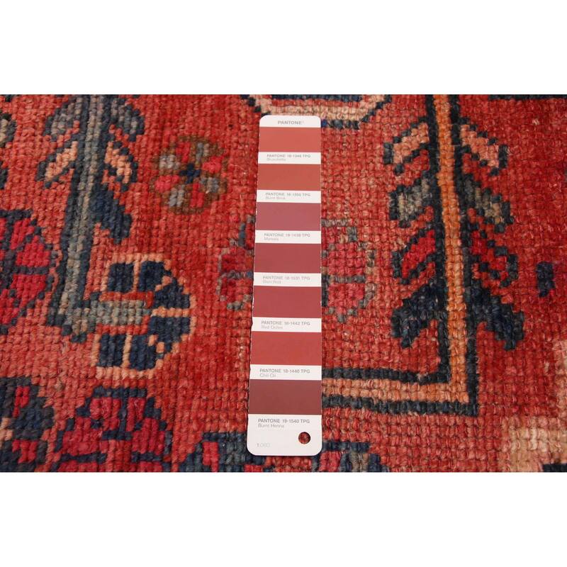 ECARPETGALLERY Hand-knotted Melis Vintage Light Red Wool Rug - 4'5 x 7'3