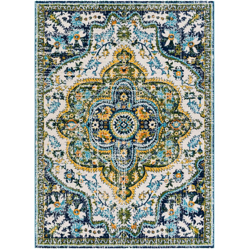 Livabliss Anu Vibrant Boho Medallion Area Rug