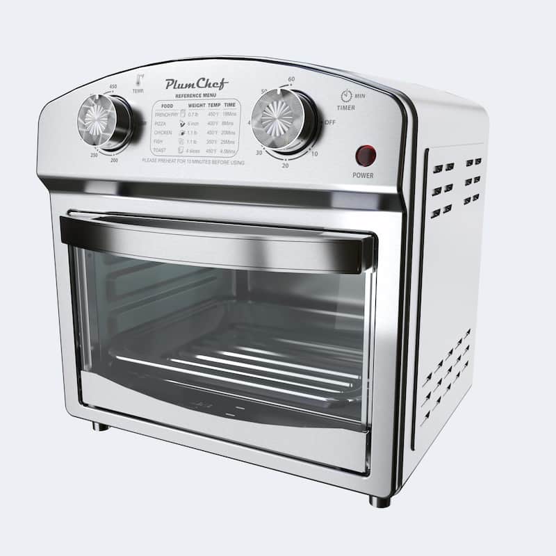 12.5 Quart 7-in-1 Convection Toaster Oven, 1500W, Stainless Steel, with 5 Pre-Set Menus