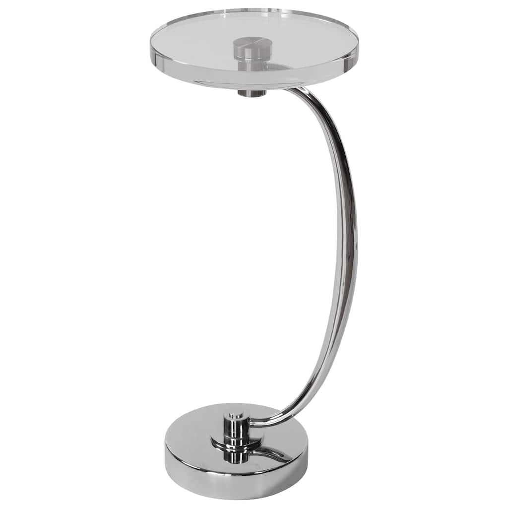 Uttermost Waveney Crystal Top Drink Table