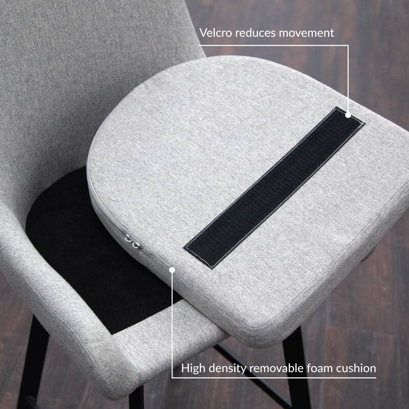 Leick Home Upholstered Back Counter Height Stool with Steel Base Set of 2