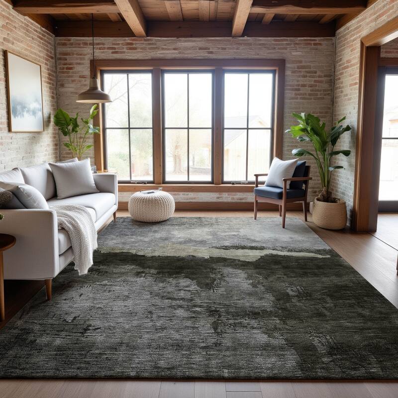 Premium Washable Super Soft Modern Chic Mayfield Rug - Taupe - 2'6" x 3'10"