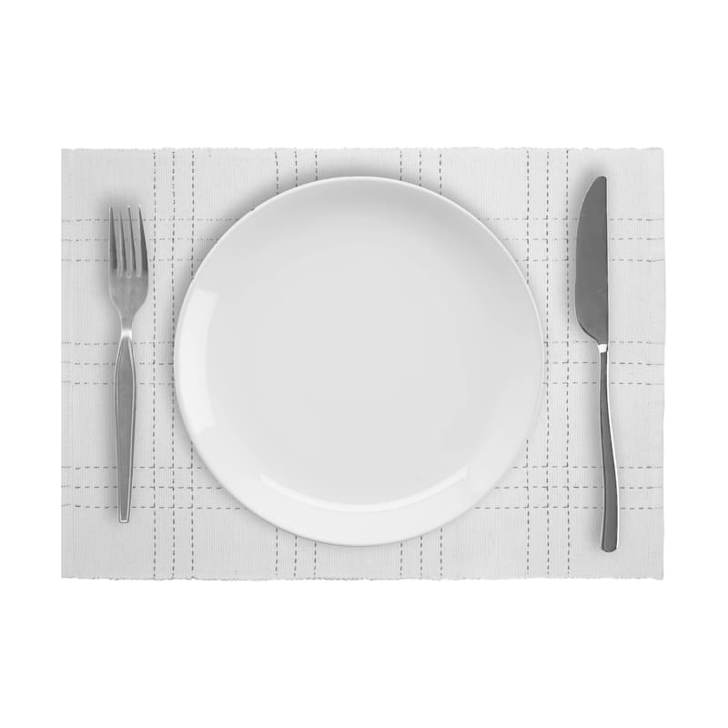 Fabstyles Winter Plaid Set of 4 Cotton Placemats - 13x19