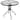 Costway 32''Outdoor Patio Round Table Tempered Glass Top