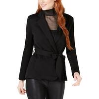 XOXO Womens Juniors Blazer Open-Front Long Sleeve