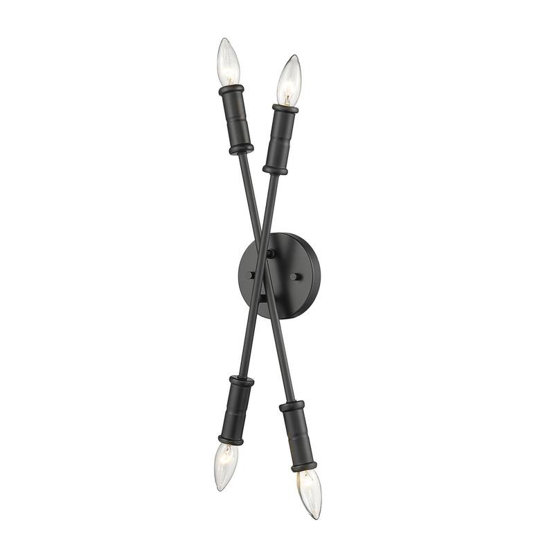 Carrington Small Matte Black Bulb Vanity or Sconce Mirror Light