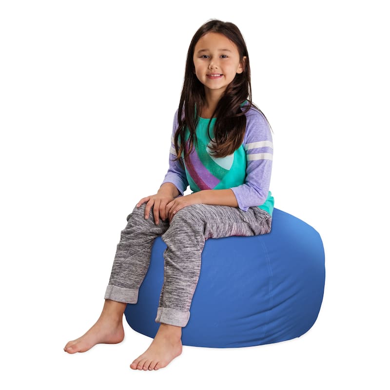 Kids' Stuffed Animal Storage Bean Bag Chair Cover or Toy Organizer