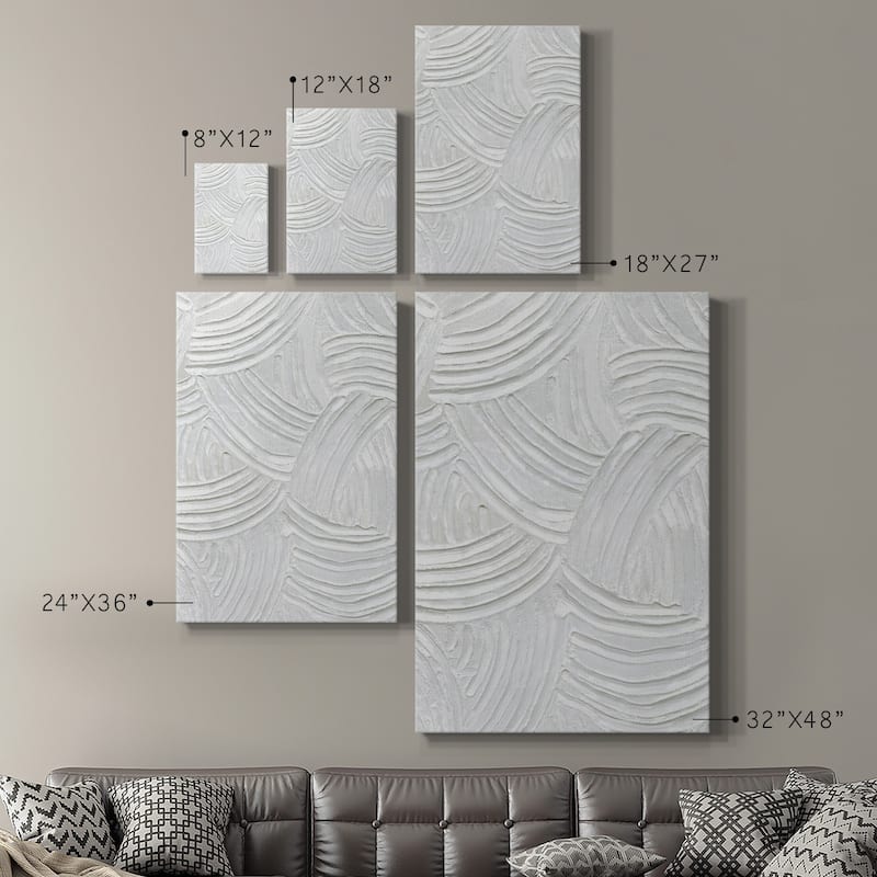 Sandstone Grooves I Premium Gallery Wrapped Canvas - Ready to Hang