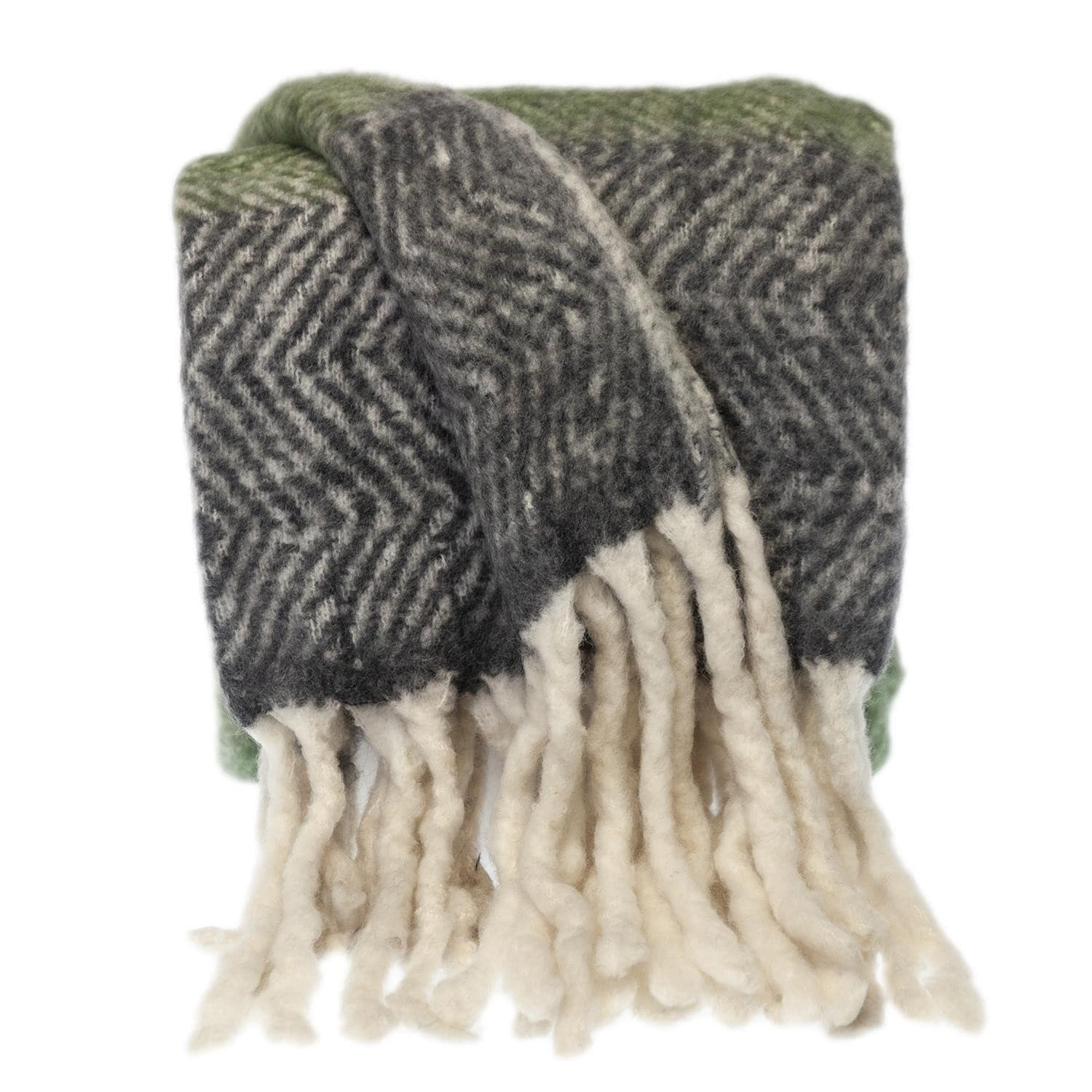 Green and sales black throw blanket