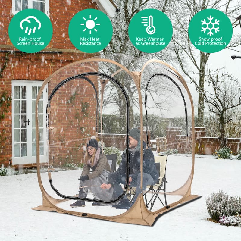 DoCred Sports Tent, Weather Pop Up Shelter Bubble Tent clear tent