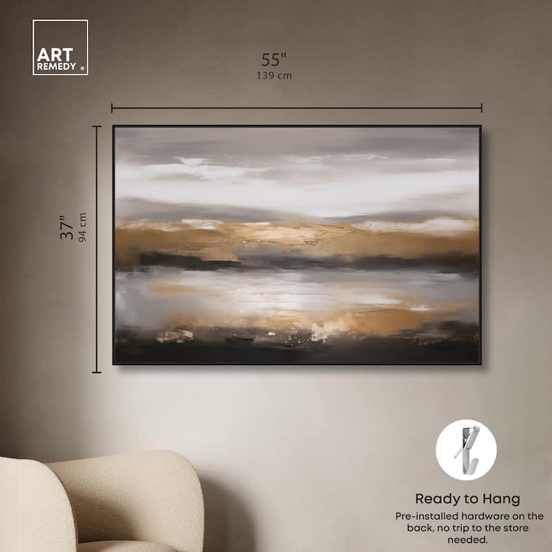 Dust and Gold Canvas by Art Remedy