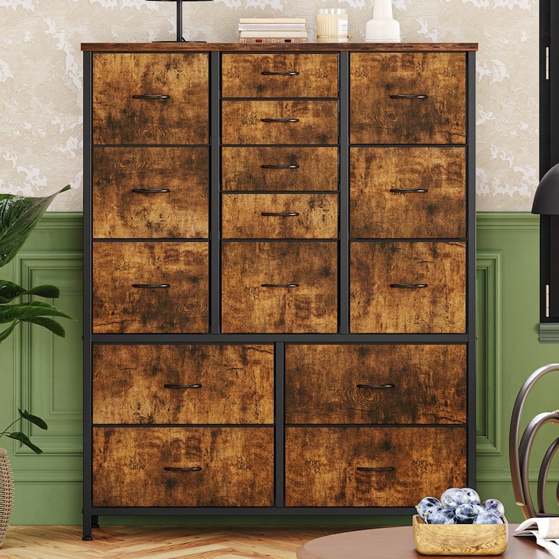15 Drawers Dresser for Bedroom, Living Room