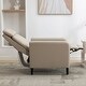 preview thumbnail 11 of 31, Modern PU Leather Adjustable Recliner Chair Glider for Living Room Home Theater