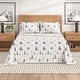 preview thumbnail 11 of 56, Linery & Co. Christmas Turkish Cotton Double-Brushed Flannel Bed Sheet Set