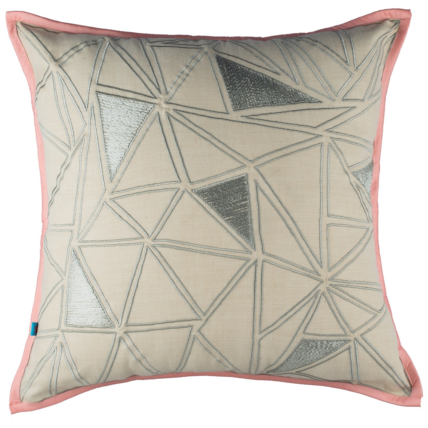 Shop Abstract Geometric Decorative Handmade Cotton Throw Pillow