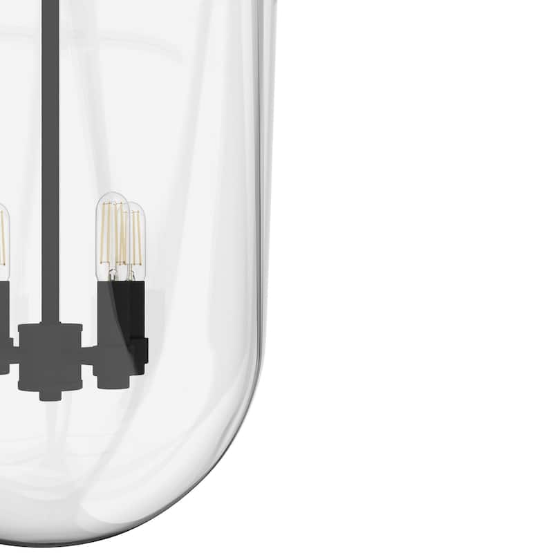 Hunter 14" Sacha 4-Light Pendant - Entry, Dining Room, Kitchen Island - Contemporary, Transitional