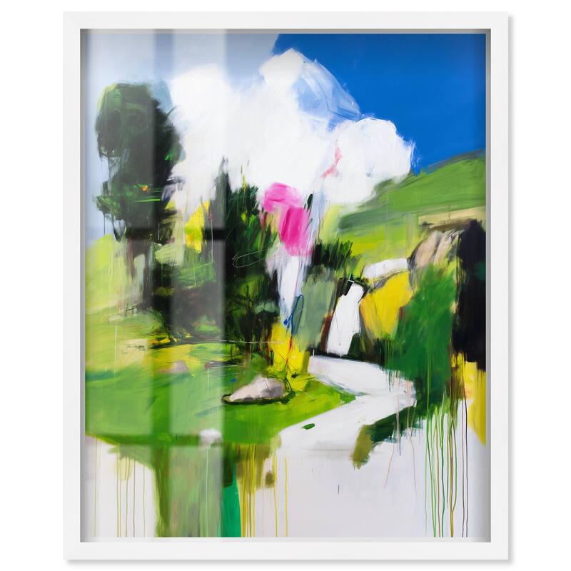 Swiss Fields Shadowbox by Art Remedy - White - 24" x 30"