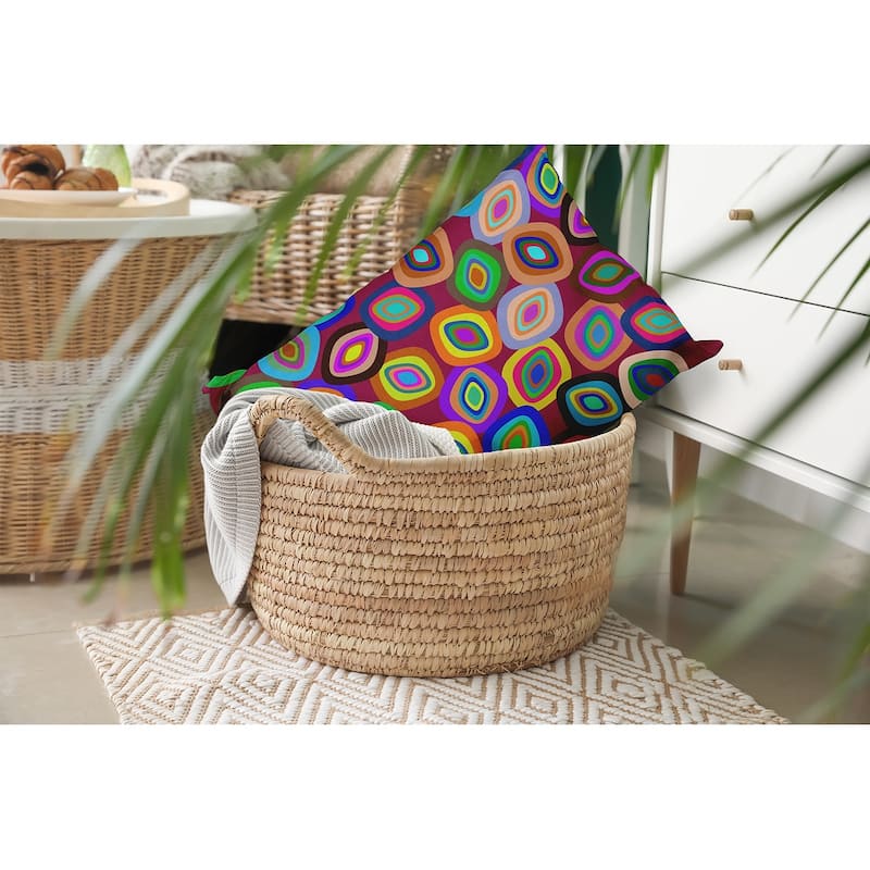 Modern Leaf Pile Accent Pillow