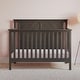preview thumbnail 10 of 23, Child Craft Hampton Flat Top 4-in-1 Convertible Baby Crib Dapper Gray