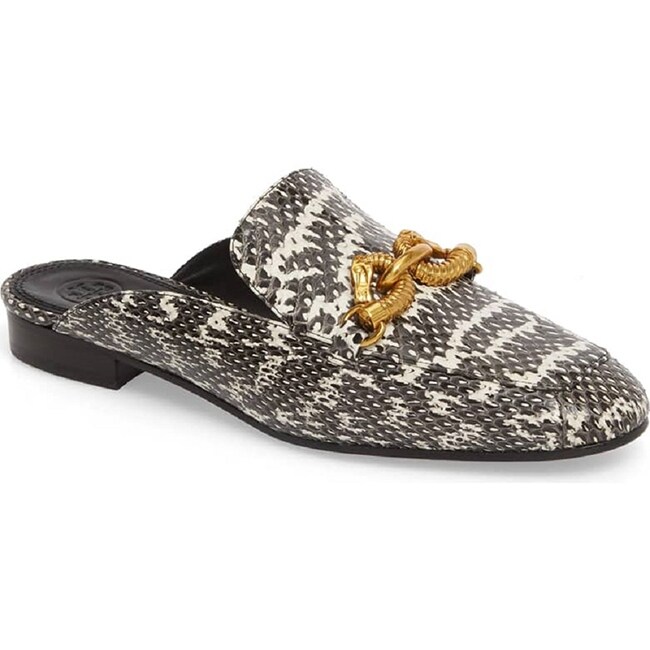 womens black loafer mules