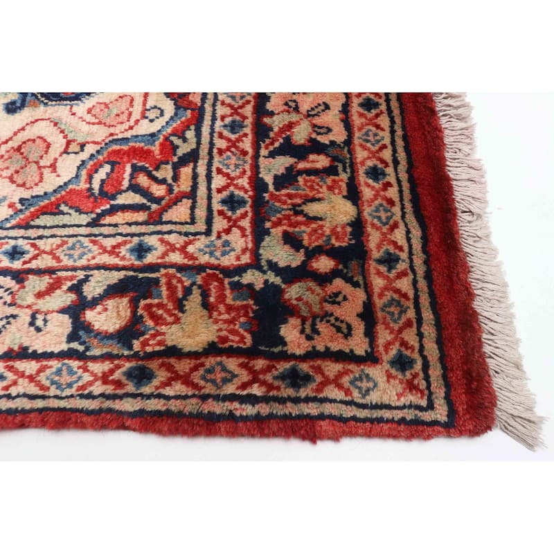 ECARPETGALLERY Hand-knotted Anadol Red Wool Rug - 3'1 x 11'1