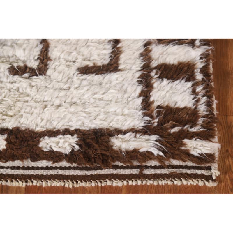 Plush Turkish Anatolian Beige Runner Rug Hand-knotted Wool Carpet - 3'2"x 10'6"