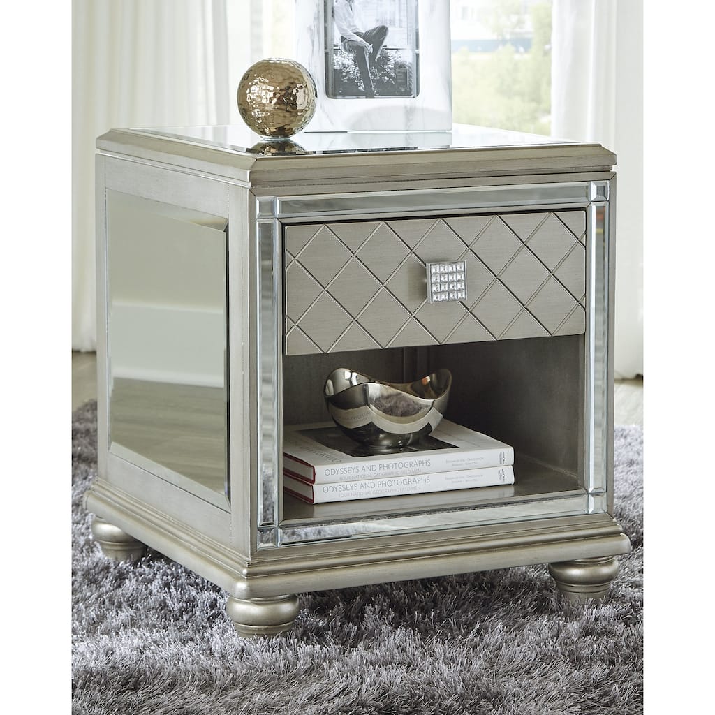 Chevanna Rectangular End Table - 21"W x 24"D x 24"H