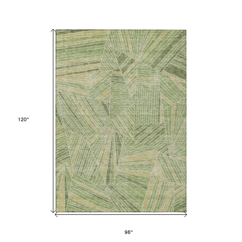 HomeRoots Geometric Transitional Rectangle Outdoor Rug