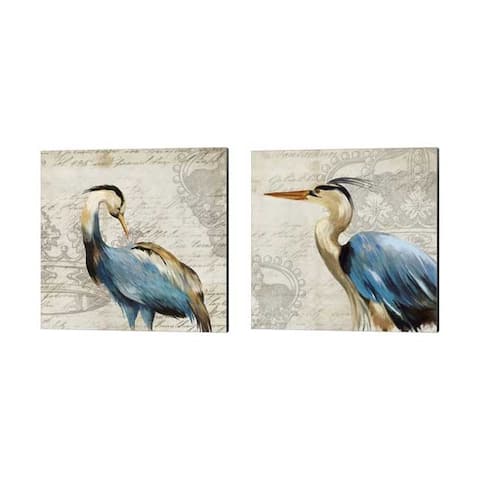 Aimee Wilson 'Heron' Canvas Art (Set of 2)