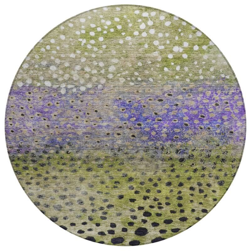 HomeRoots Abstract Transitional Rectangle Outdoor Rug