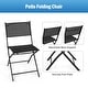preview thumbnail 7 of 10, Costway Set of 4 Outdoor Patio Folding Chairs Camping Deck Garden Pool