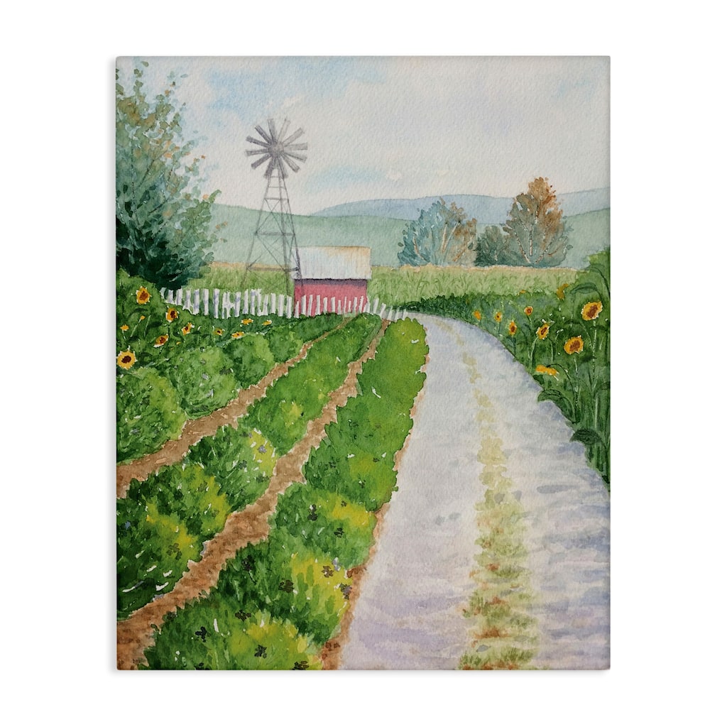 Stupell Tranquil Farm Path Canvas Wall Art Design By Stephanie Fielden
