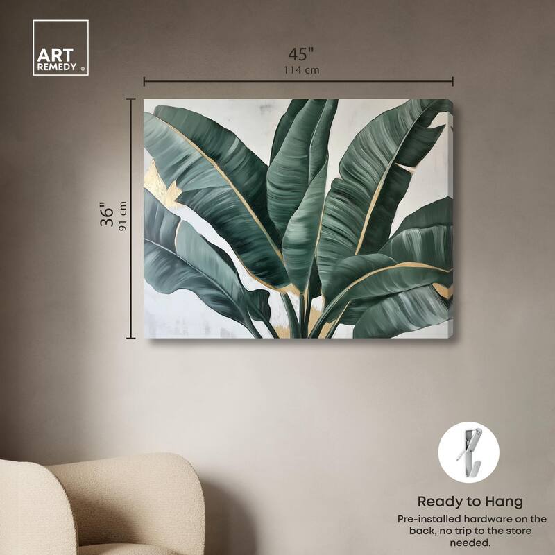 Jungle Jewel Jade II Canvas by Art Remedy, Gallery Wrapped