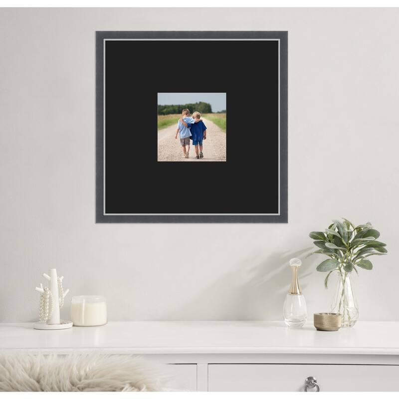 Eva Black Silver Thin Framed Picture Frame, Photo Frame