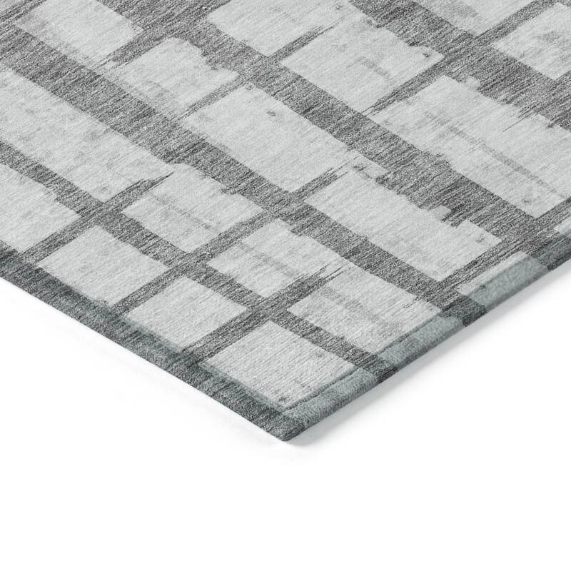 HomeRoots Striped Transitional Rectangle Outdoor Rug