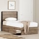 preview thumbnail 1 of 14, South Shore Arlen Mates Bed and Headboard Set Weathered Oak