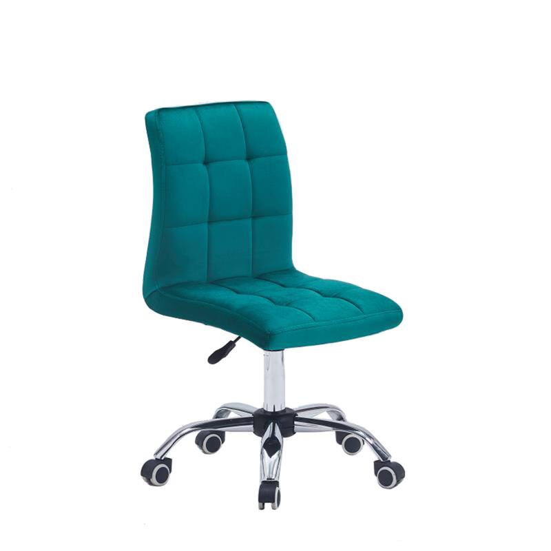 Porthos Home Palina Home Office Desk Chair, Velvet, Roller Wheels - Green