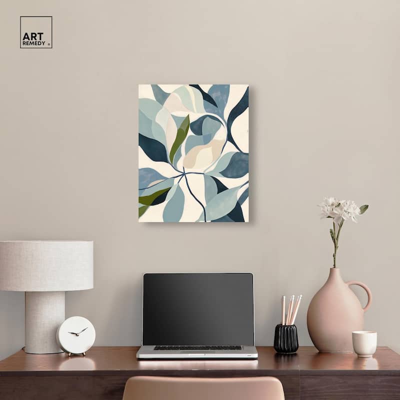 Woven Botanicals II Canvas by Art Remedy, Gallery Wrapped