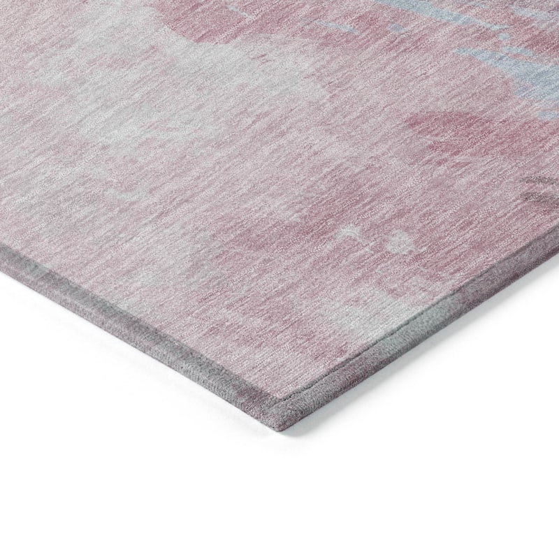 HomeRoots Abstract Transitional Rectangle Outdoor Rug