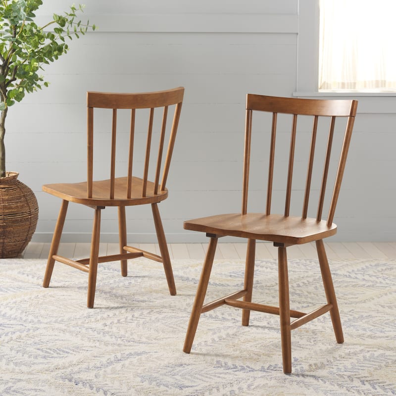 SAFAVIEH HOME Sani 35-inch Spindle Chair (Set of 2) - 17"W x 20"D x 35"H
