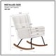 preview thumbnail 21 of 24, Rocking Chair Nursery Glider Chair High Back Rocking Armchair Upholstered Lounge Chair