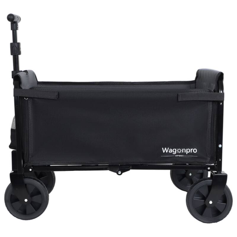 Convertible Steel Folding Camping Wagon Cart,Storage Compartment
