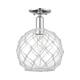 Option Polished Chrome / Clear Glass with White Rope