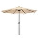 preview thumbnail 109 of 142, Holme 9-foot Steel Market Patio Umbrella with Tilt-and-Crank Beige