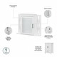 preview thumbnail 12 of 13, Key West 24W Bathroom Vanity, Mirror and Space Saver by Bush Furniture