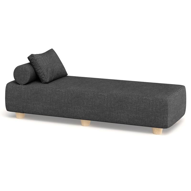 Jaxx Alvy Outdoor Sun Lounger - Luxurious Sunbed with Wood Feet Sunbrella