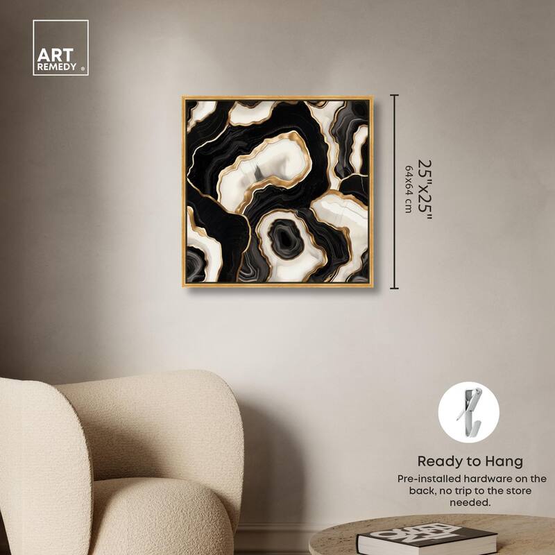 Coal Core Canvas by Art Remedy